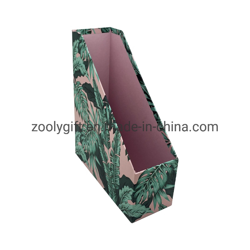 Customized Desktop Office Stationery Storage Set Cardboard Paper Desk Organizer Accessory Set Desktop Paper Magazine File Organizer Holders