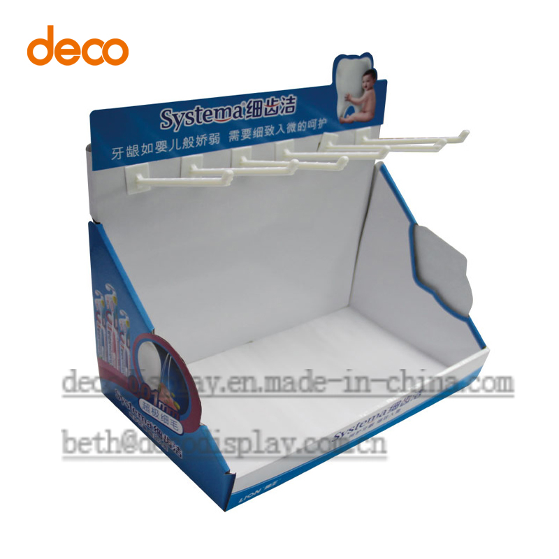 Counter Cardboard Display Stand Toothbrush Holder