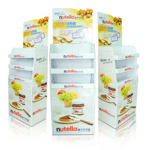 Pop/POS Corrugated Cardboard Food Display Stand Snack Display Rack Pop Paper Retail Display