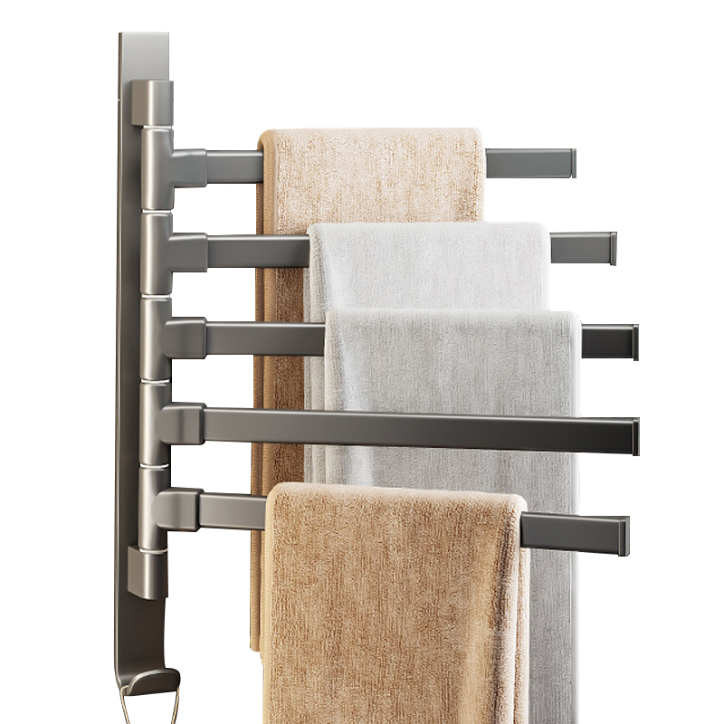 Bathroom Aluminium Rotating Towel Rack