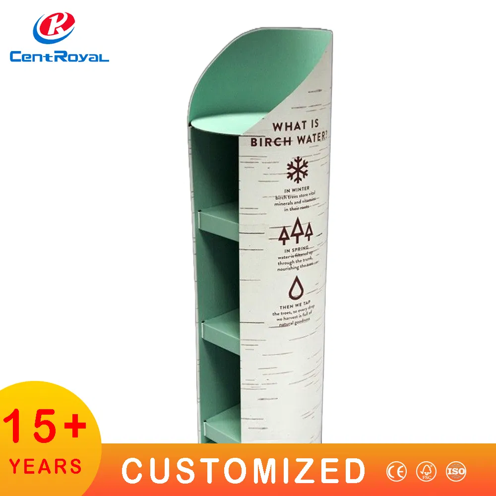 Elegant Cardboard Display Rack for Skincare and Beauty Products