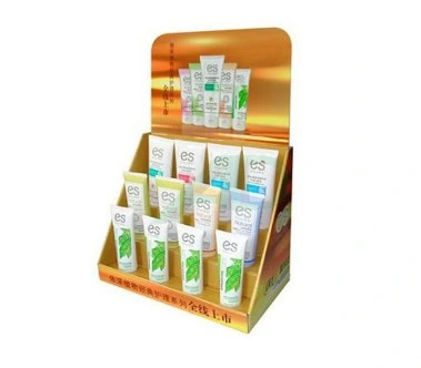 Hand Sanitizer Corrugated Double Tray 2 Steps PDQ Cardboard Counter Display Rack