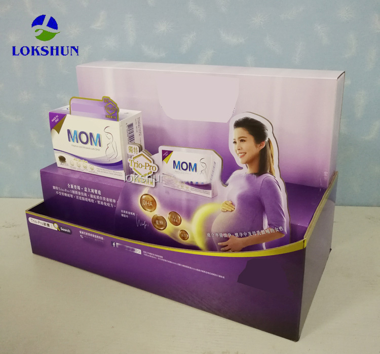 Custom Cardboard Display Stand Countertop PDQ Display Box Retail POS Markert Corrugated Paper Display Racks