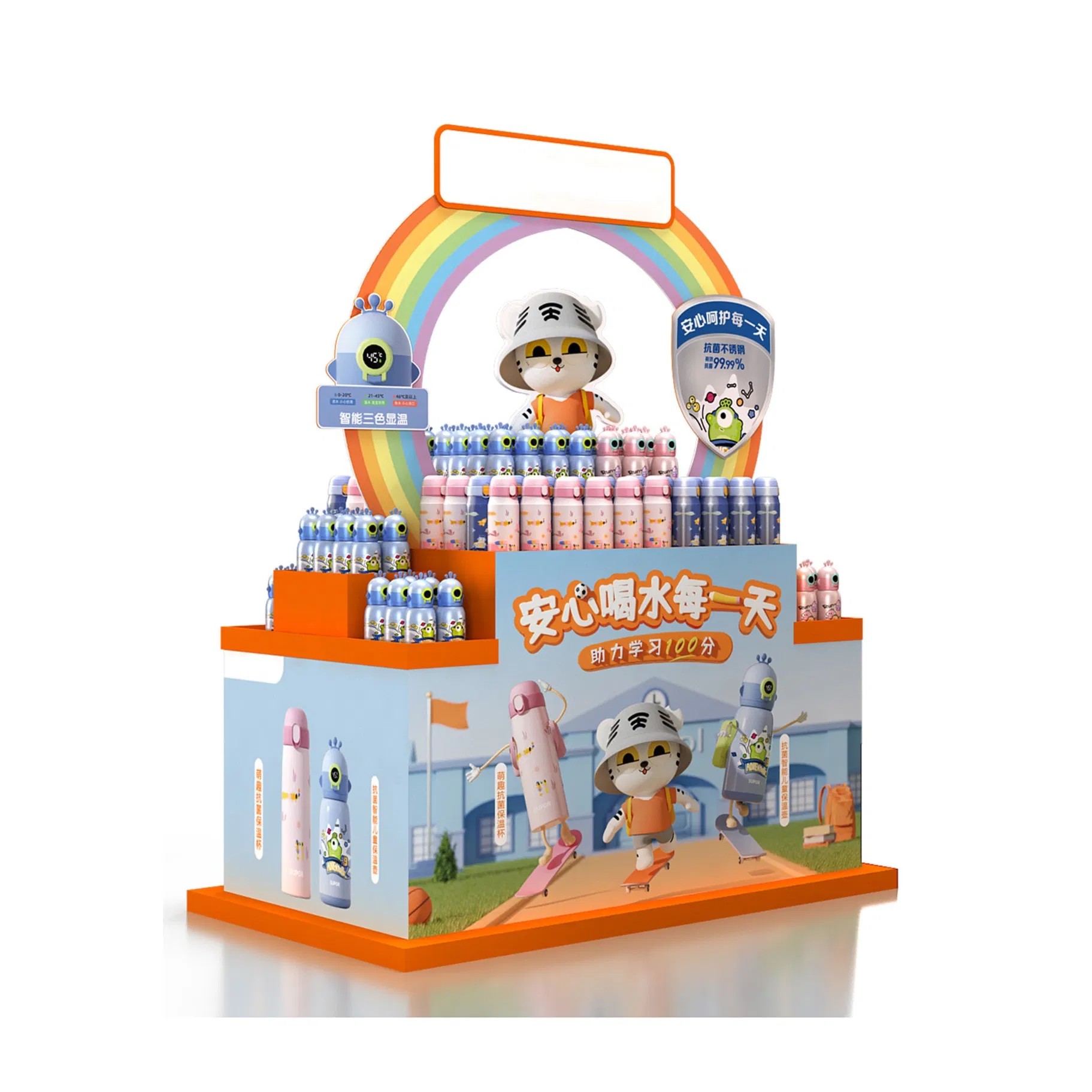 Premium Cardboard Retail Display Rack for Organized Merchandising