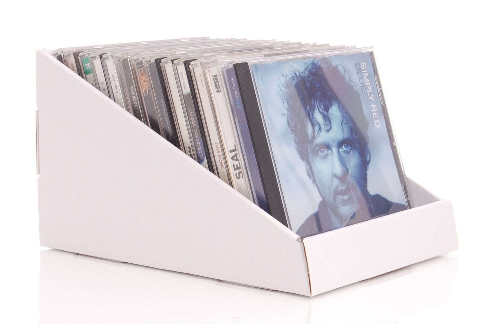 Chinese Manufacturer Custom Paper Countertop DVD Display Stand CD Display Rack