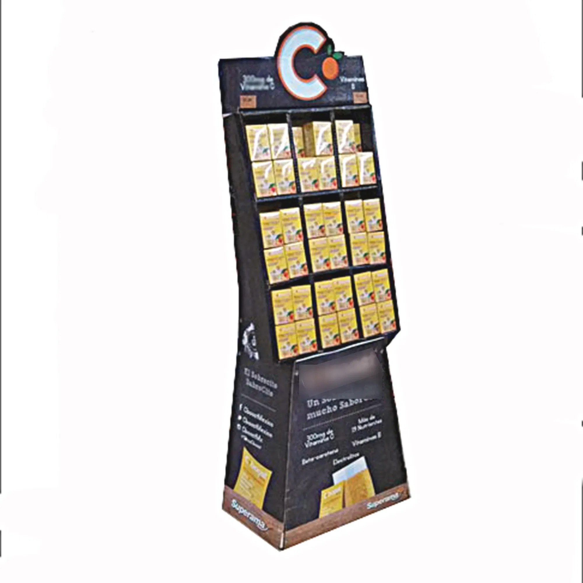 Beverage B-Flute Pocket Cardboard Display Racks for Red Bull