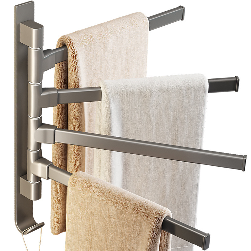 Bathroom Aluminium Rotating Towel Rack