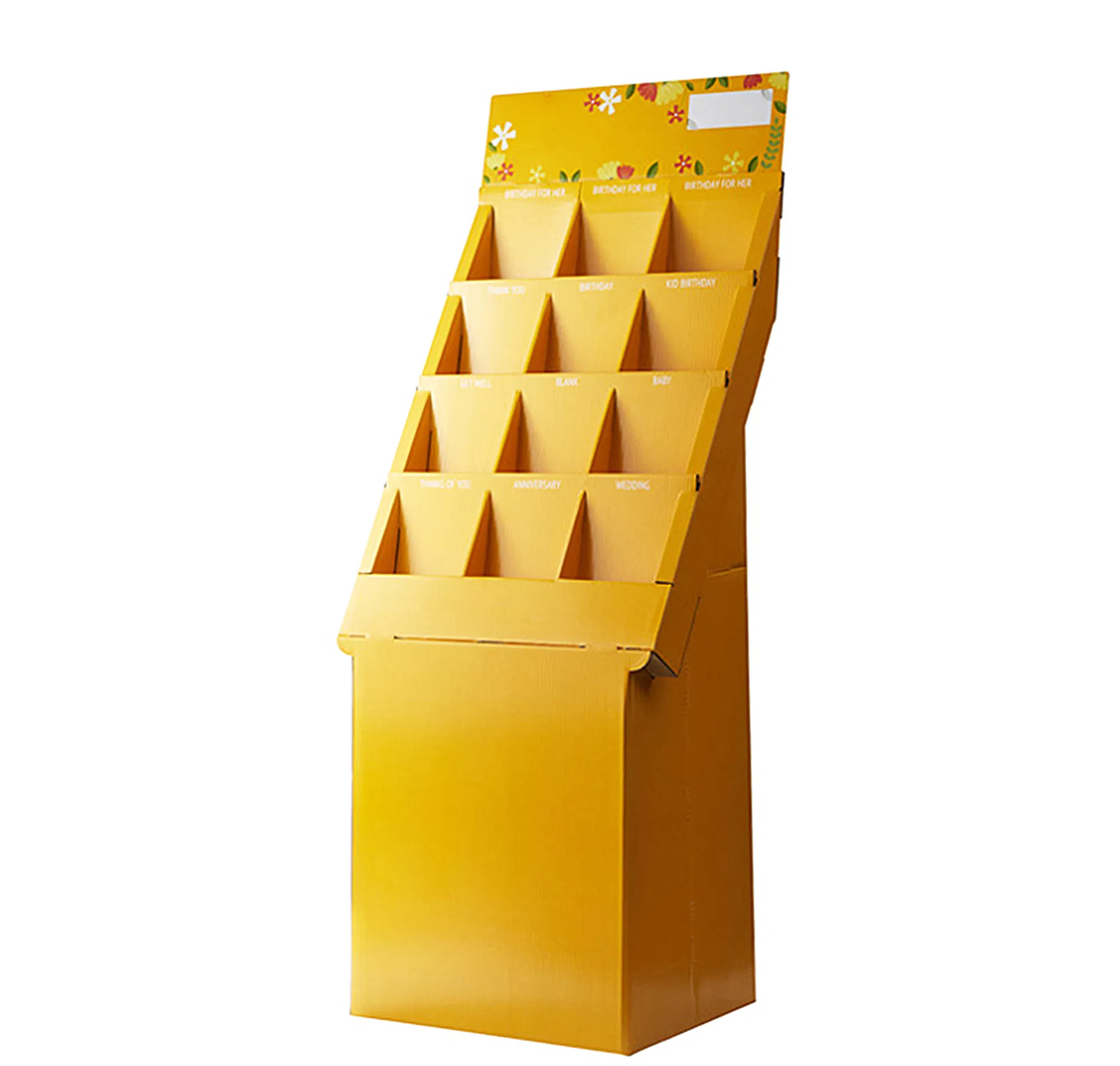 Pop up Cardboard Paper Stacked Display Rack