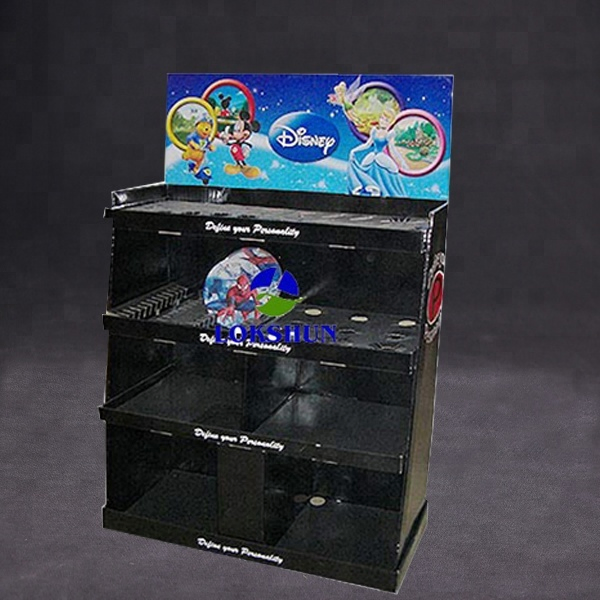 OEM/ODM Cardboard Display Rack Kitchenware Cardboard Pallet Display with Shelves and Slots