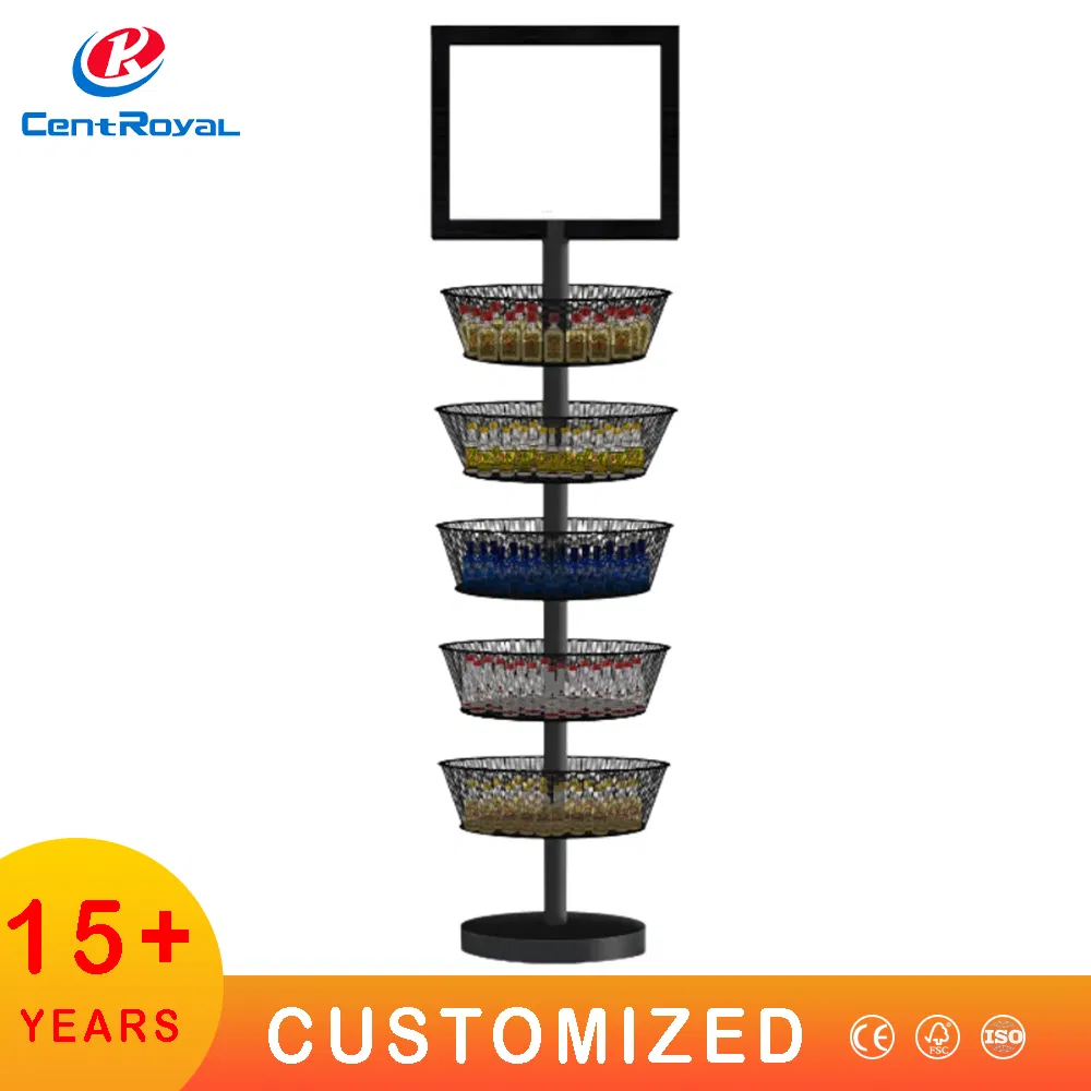 Multi-Functional Metal Display Rack for Pet Supply Organization