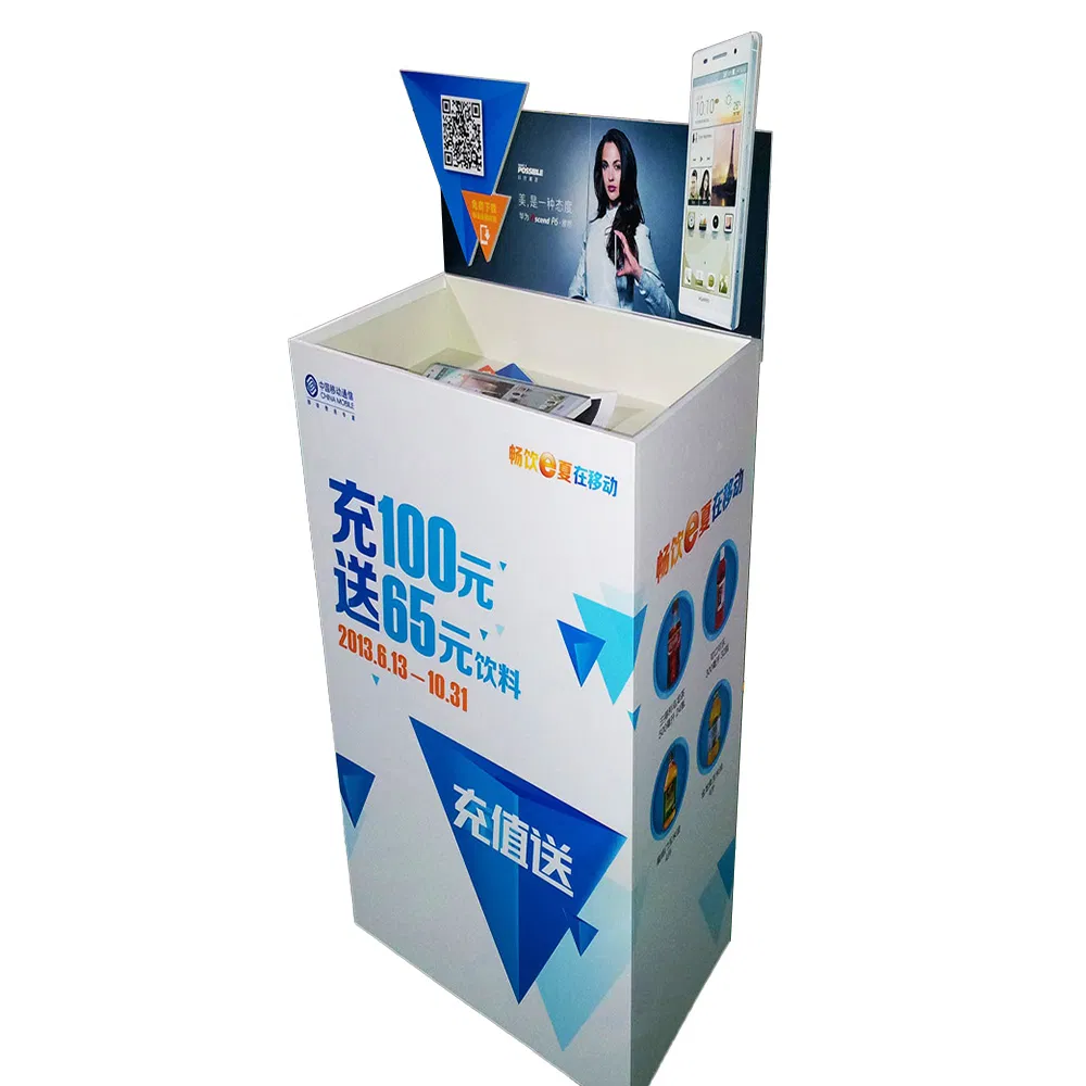 Custom Retail Pop up Beverages Corrugated Cardboard Display Stand Rack