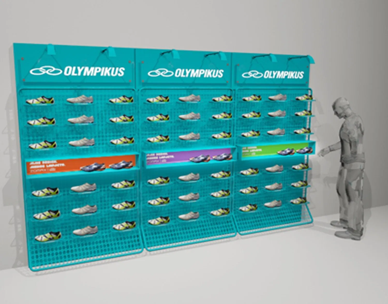 Dress Shop's Chrome Metal Free Standing Hanging Clothes Display Rack with Wheels