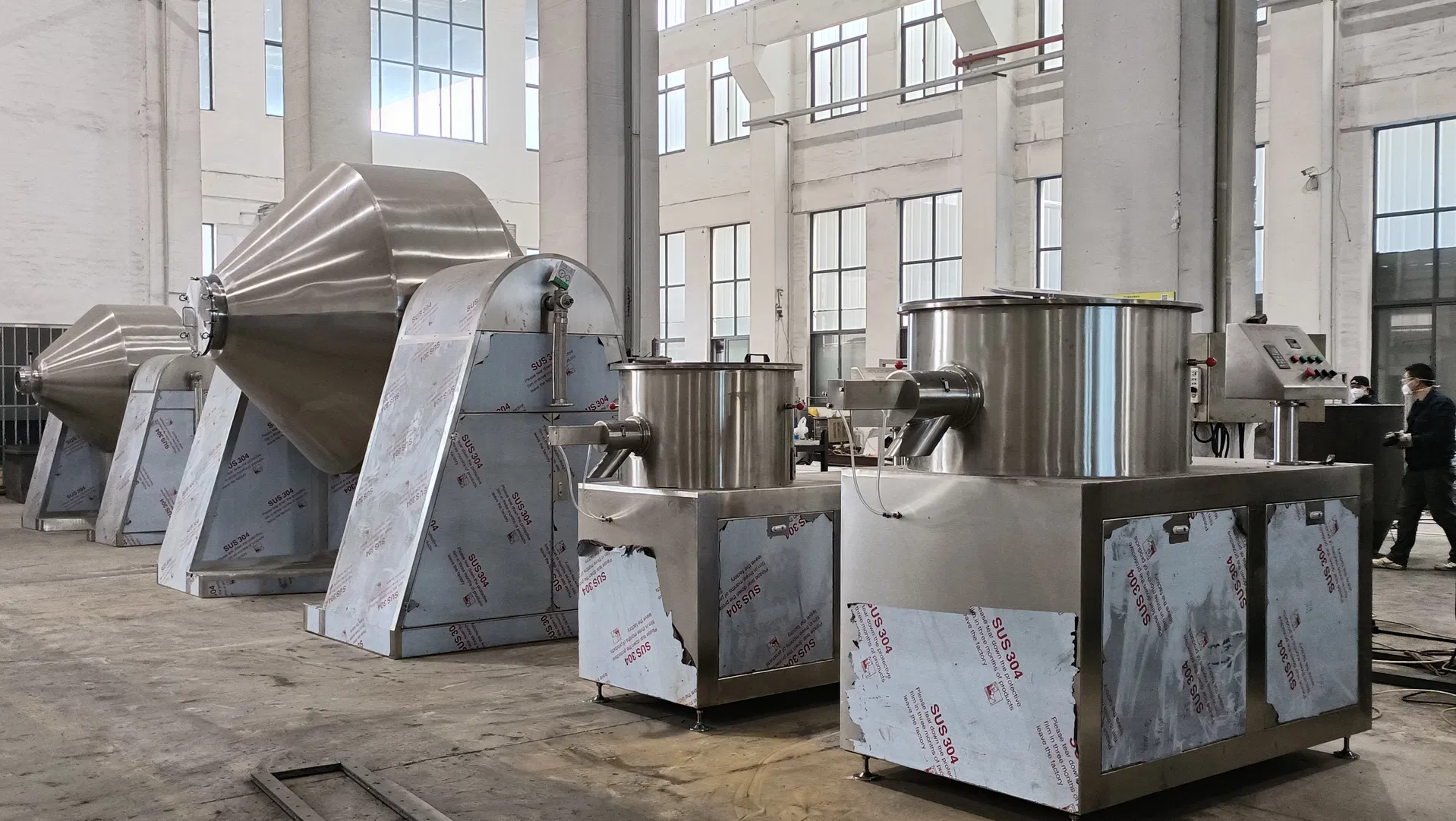 Heated Oil Vacuum Rotary Double Cone Dryer