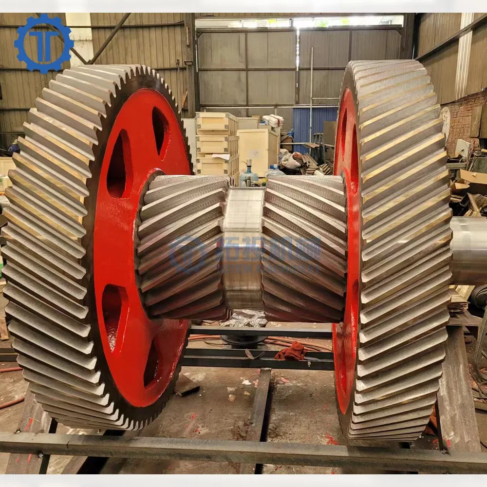 Large Transmission Reducer Gear Wheel Double Herringbone Helical Gear for Industrial Applications