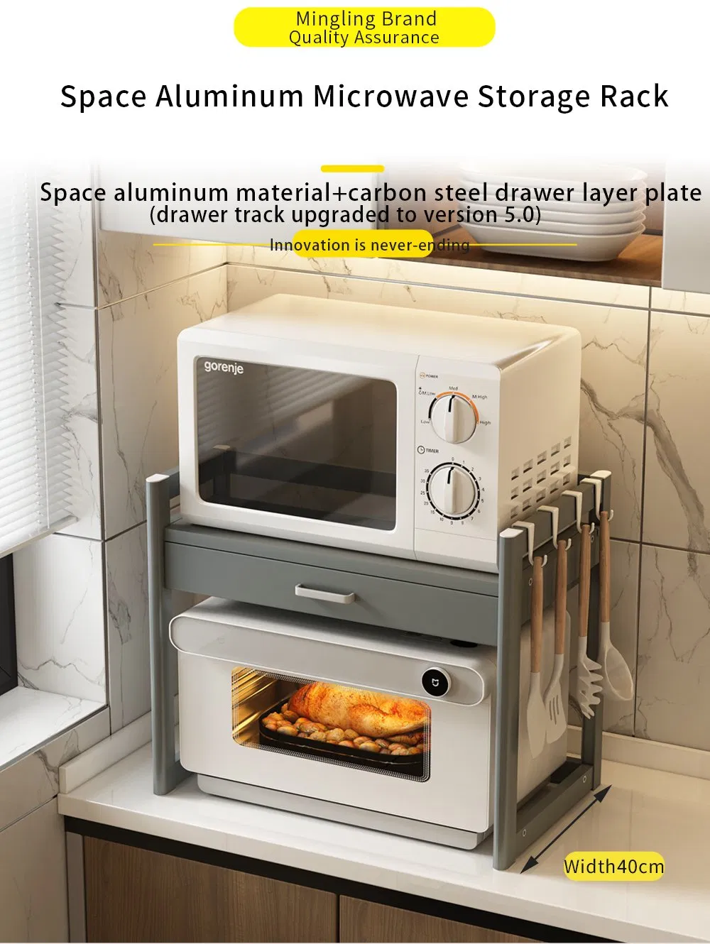 Microwave Stand Detail 3