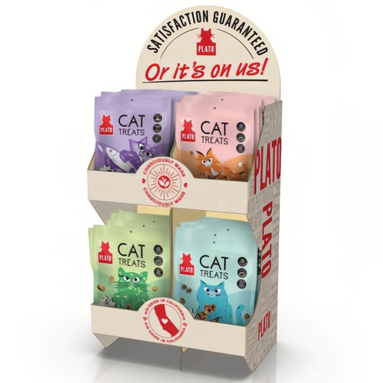 Factory Wholesale Customized Cardboard Plush Toys Floor Display Rack for Retail Store