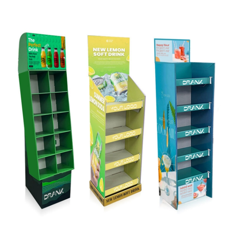 Corrugated Product Pop Shelf Custom Retail Printed Snack Candy Food Display Rack