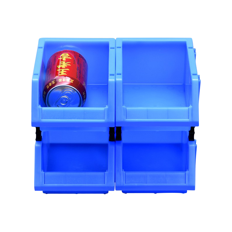 Industrial Gravity Feed Shelf Bins for Screw Nut Hardware Picking in Logistic Warehouse with Stackability Features
