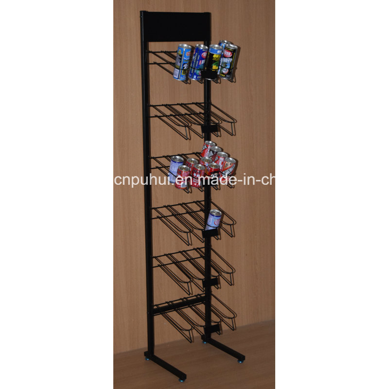 Metal Wire Counter Drinks Gravity Feed Rack Holder (PHY1013F)