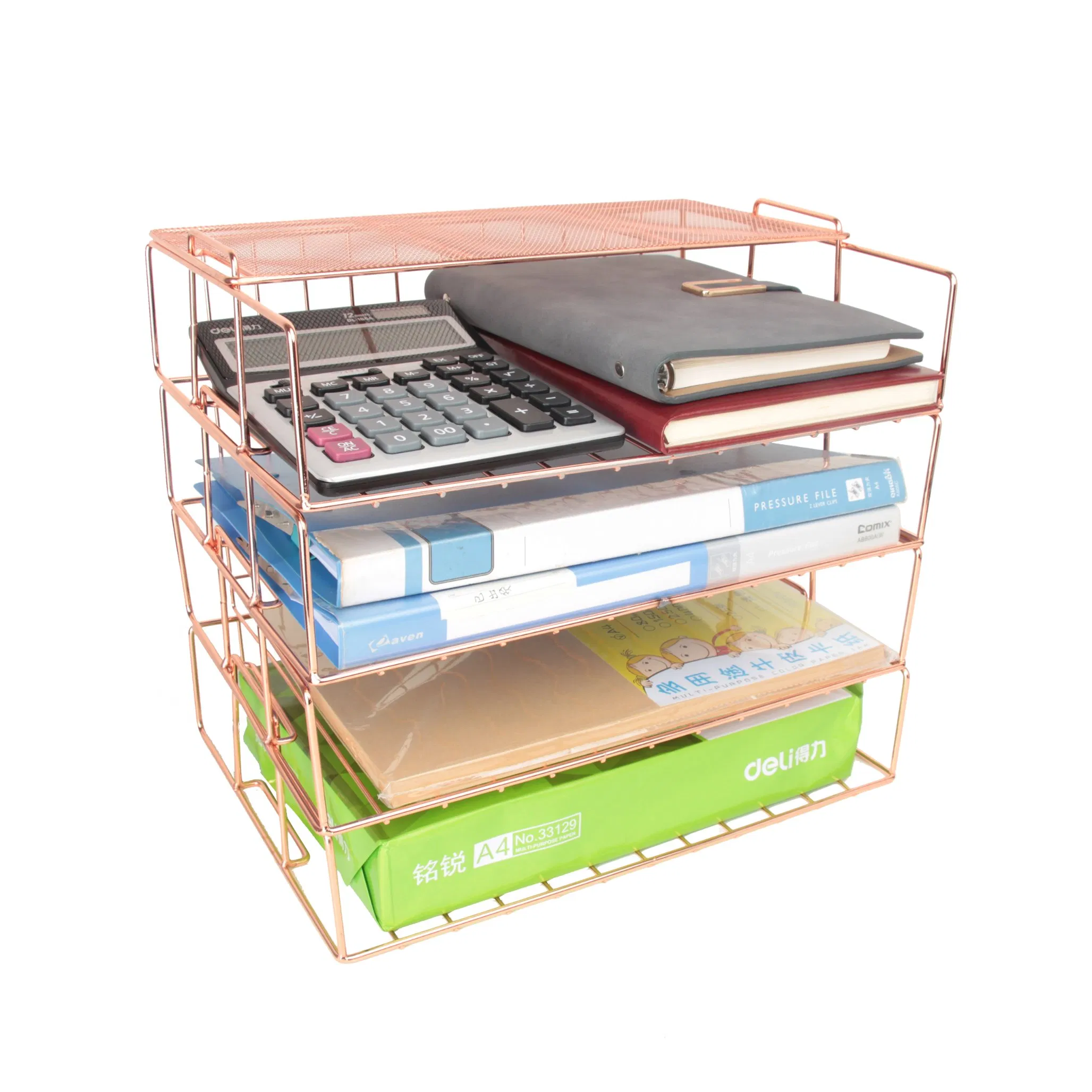 Desk Organizer/ Multilayer Mesh Paper Tray/Office File Organizer/Storage Rack for Desk Accessories