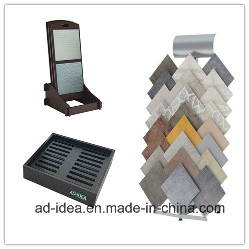 Customize Rotating Style Stone Tile Marble Granite Flooring Showroom Matel Display Rack