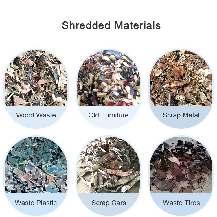 Waste Paper/Plastic/Leather/Food/Furniture Shredder Msw Recycling Plant