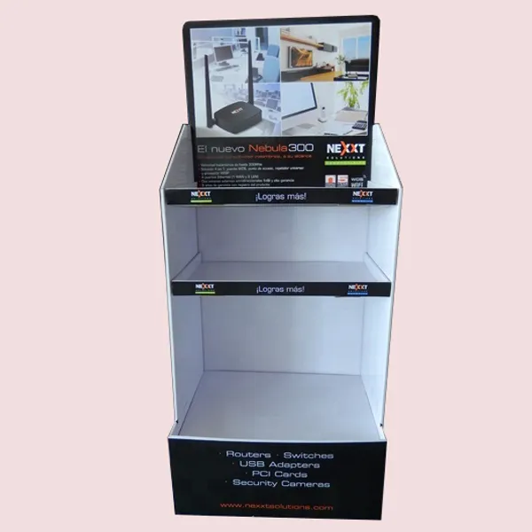 Cardboard Shelf Display Stand Rack 1