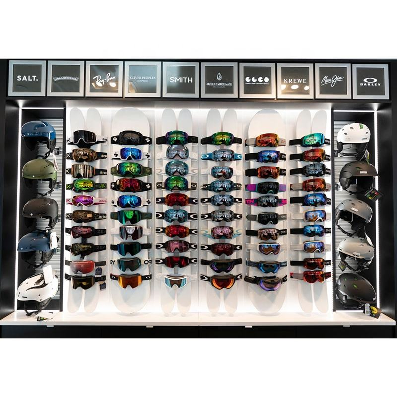 Countertop Cardboard Swimming Ski Sports Goggles Glasses Display Rack Stand Ski Goggle Display Rack for Retail Stores