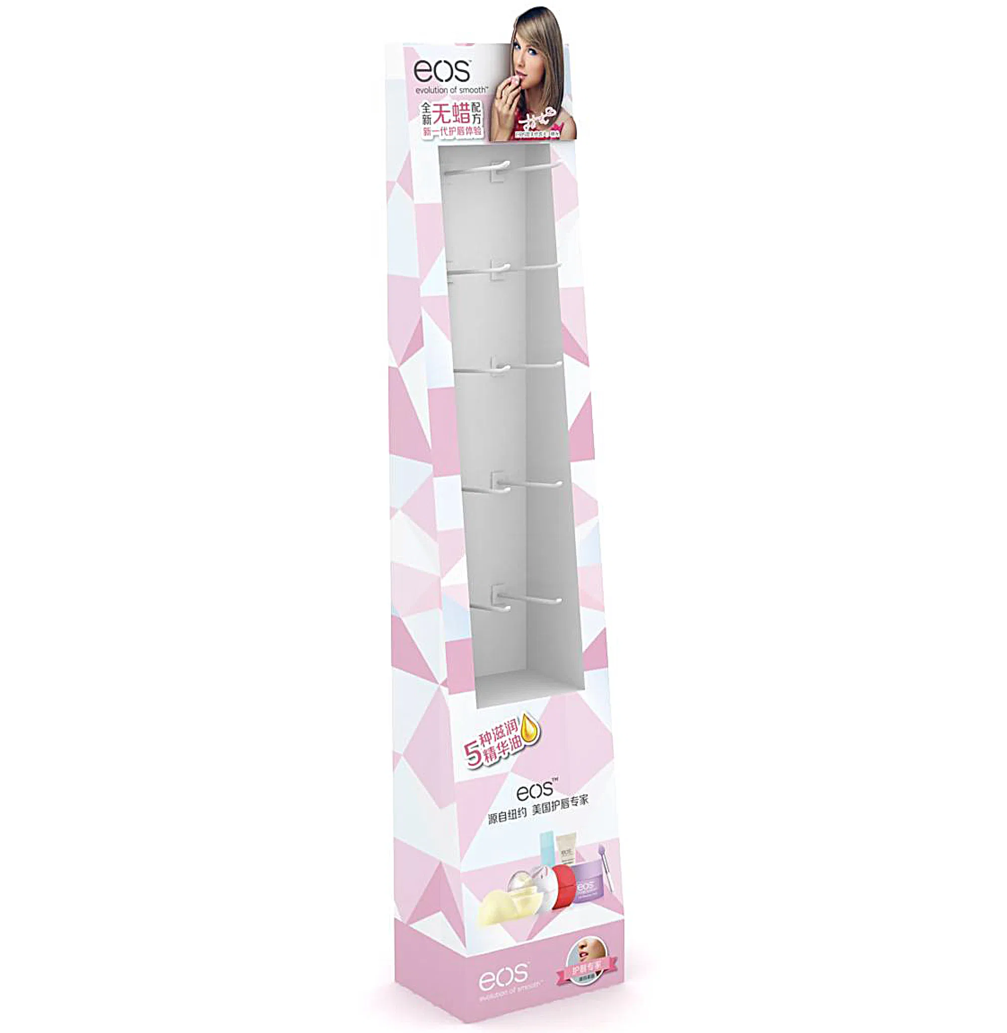 Customized Design Pegable Side Wing/Power Panel with Base Display Labeling Shelf