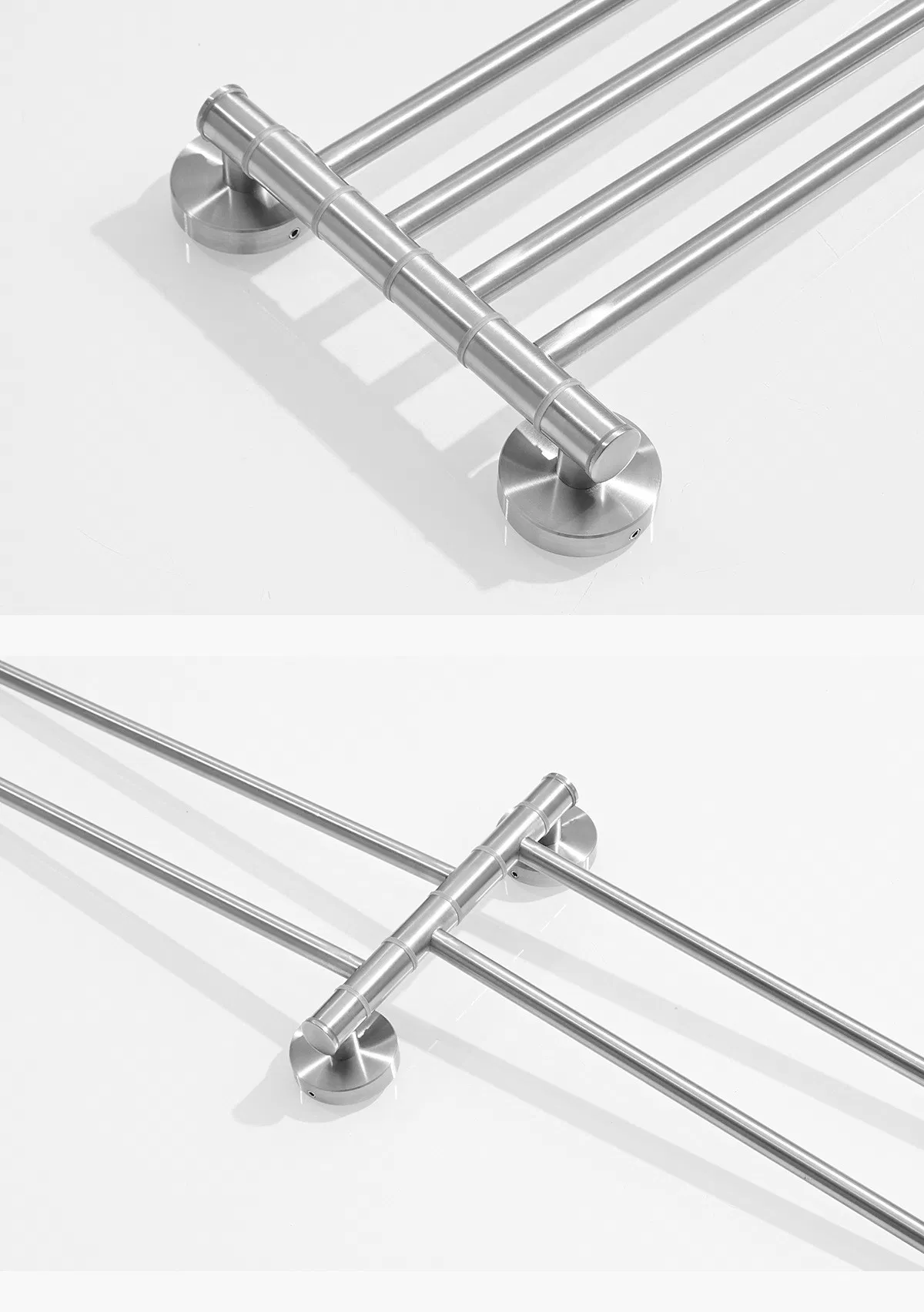 304 Stainless Steel Brushed Rotating Towel Rack