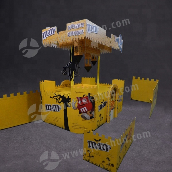 High Quality Cardboard Chocolate Pallet Display Supermarket Store Display Rack Food Snacks