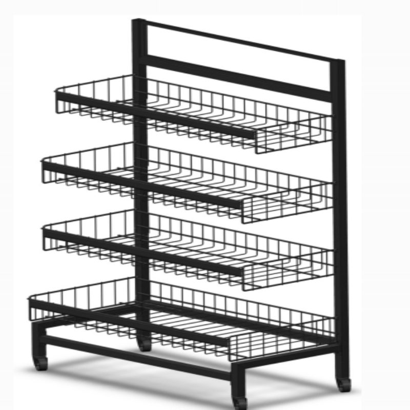 Wire Metal Beer Drink Display Rack Supply for 7-11/Circle K