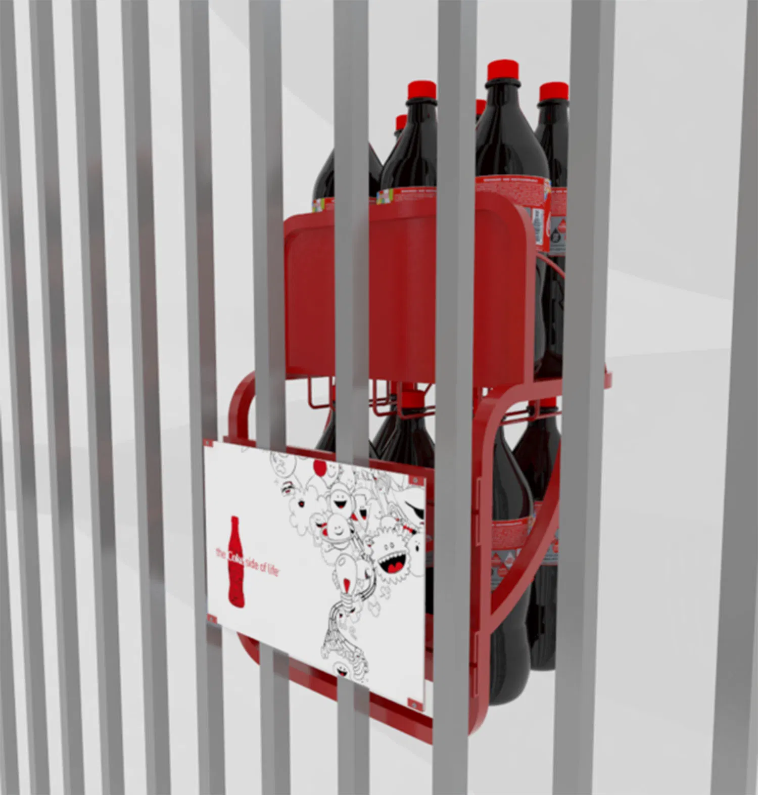 Supermarket Pop Merchandise 5 Shelves Metal Display Stand, Metal Display Racks