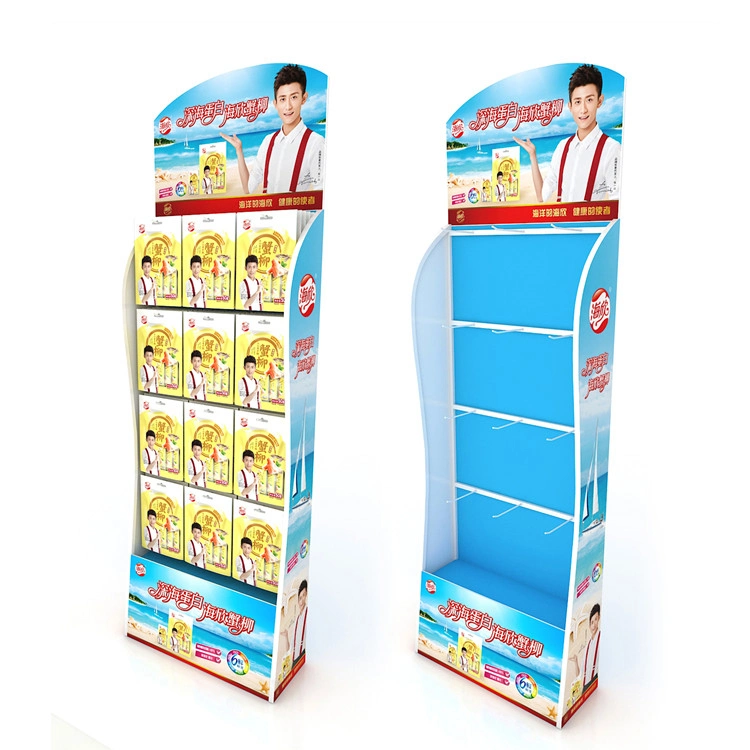 Two Sides Girl Accessories Hair Band Cardboard Hook Display Rack for Store Promotion