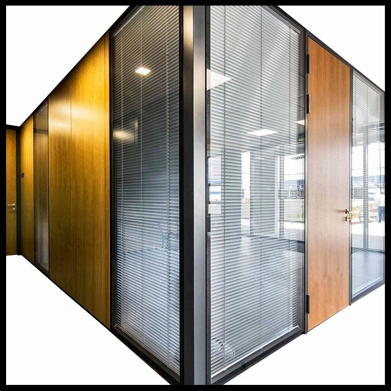 Customization Decoration Full Height Acoustic Office Glass Partition Wall
