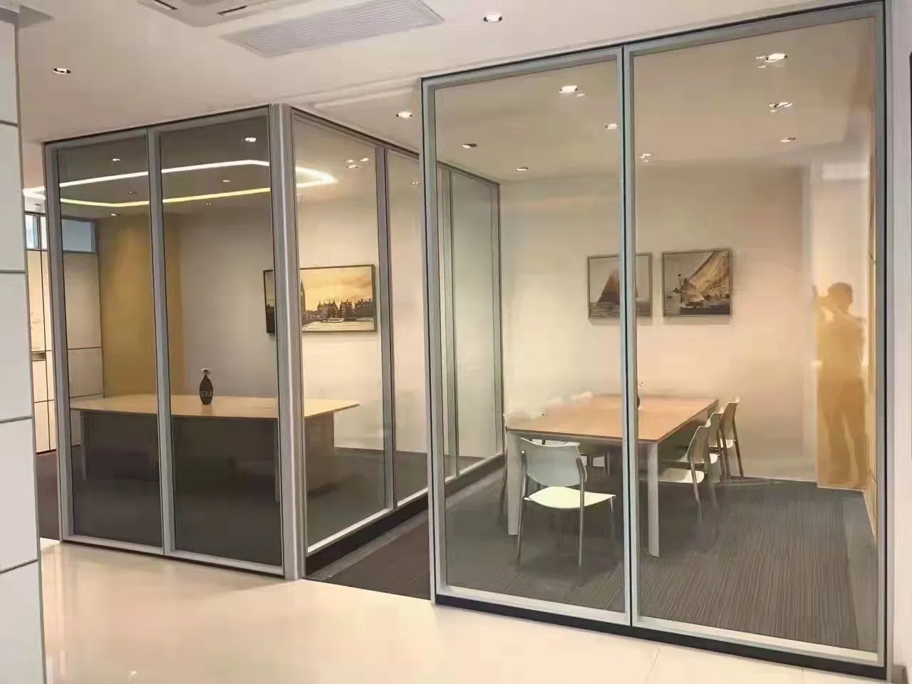 Factory Customization Decoration Full Height Acoustic Office Glass Partition Wall
