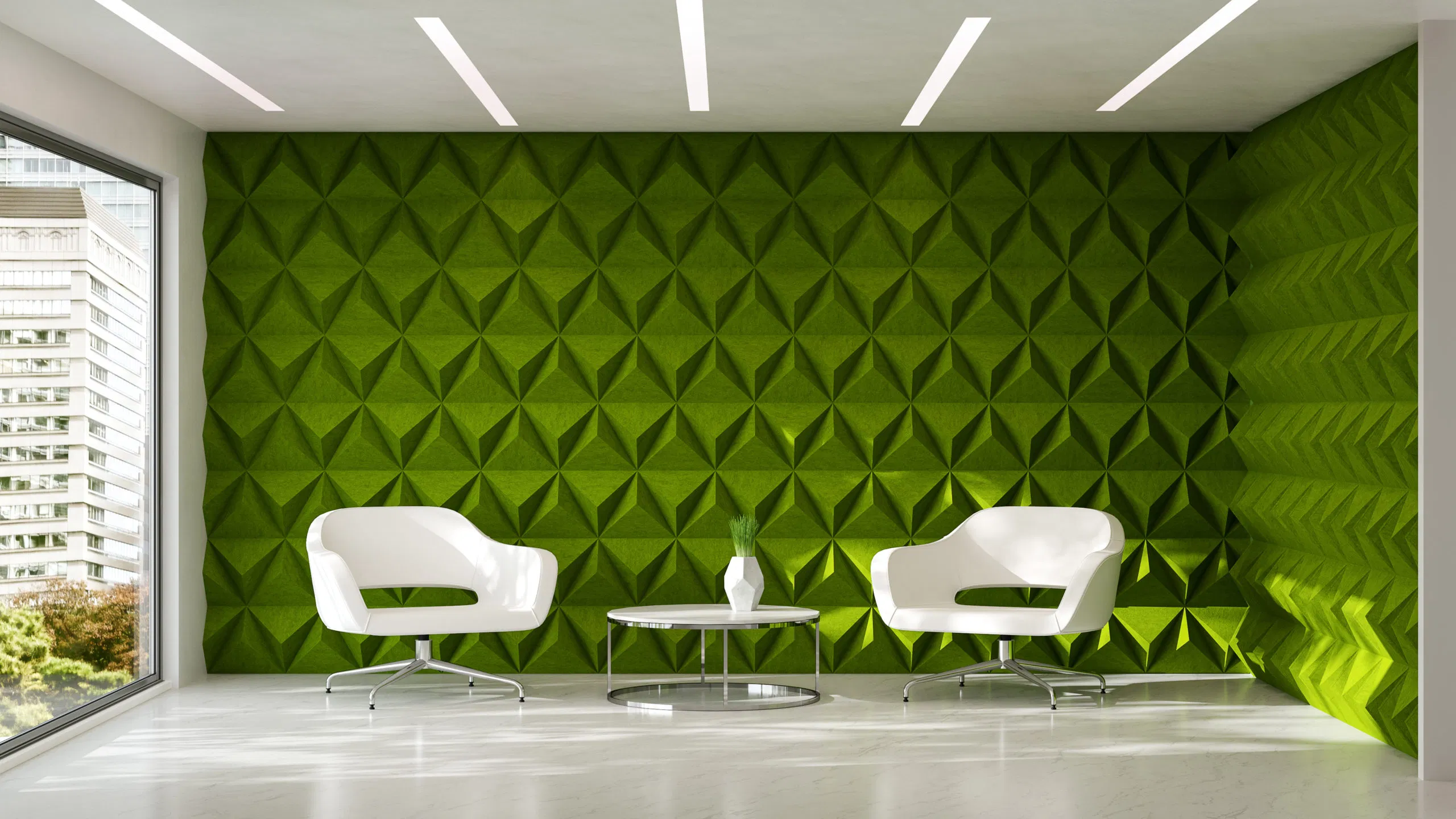 3D Wall Acoustic Diffuser Ceiling Board Sound Absorbing High Density Decorative Acoustic Panel