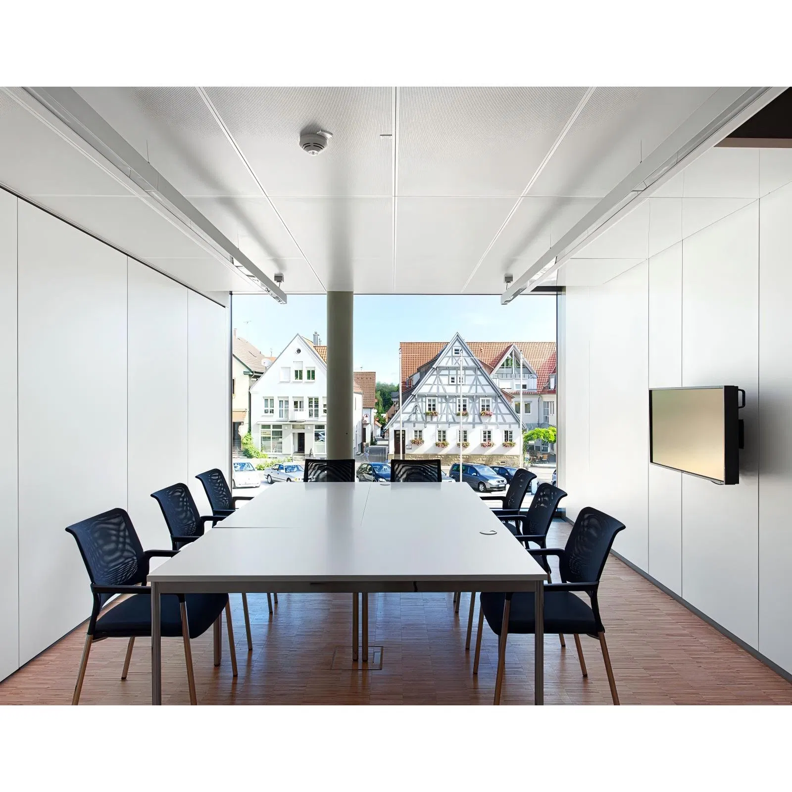 Easy Installation Acoustic Office Wall Partition HPL Finish Office Solid Partition Wall