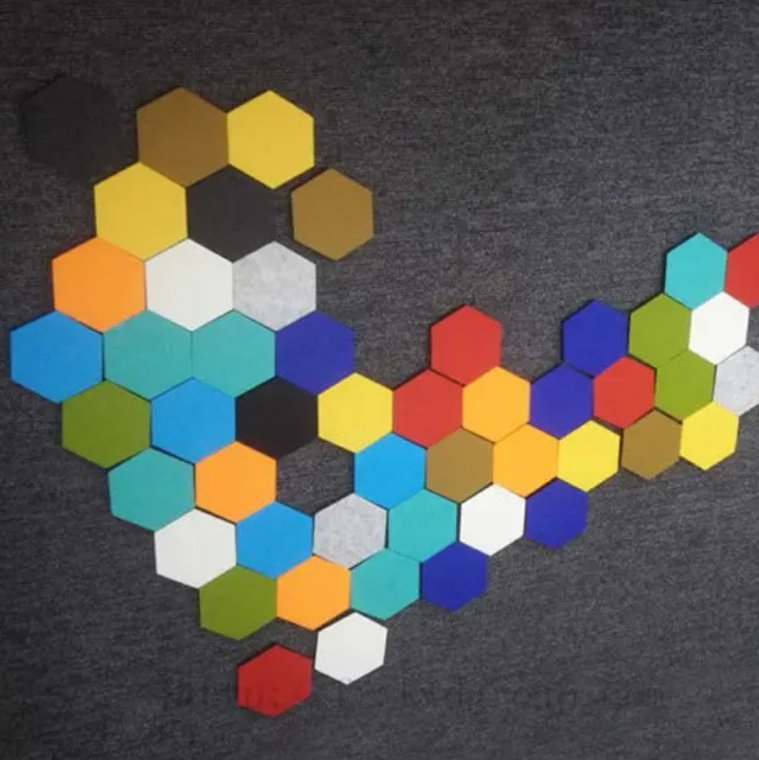 Forest Fireproof Hexagonal Sound Insulation Board for Hotel Apartments 100% Polyester Fiber Sound Absorption Sound Insulation Board