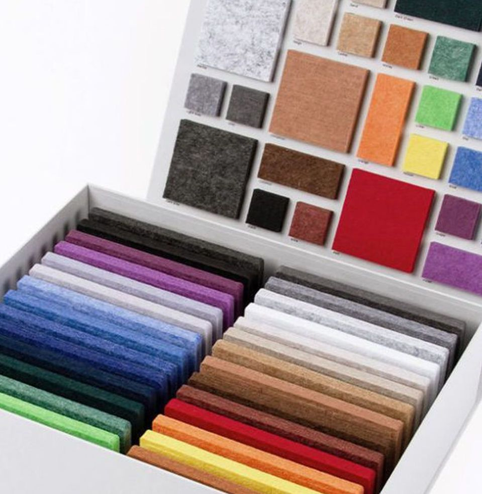 Decorative 9mm Pet Felt Fabric Acoustic Panel Building Decorative Wall Material Sound Absorption Board for Architectural Interior Design Walls Ceilings China