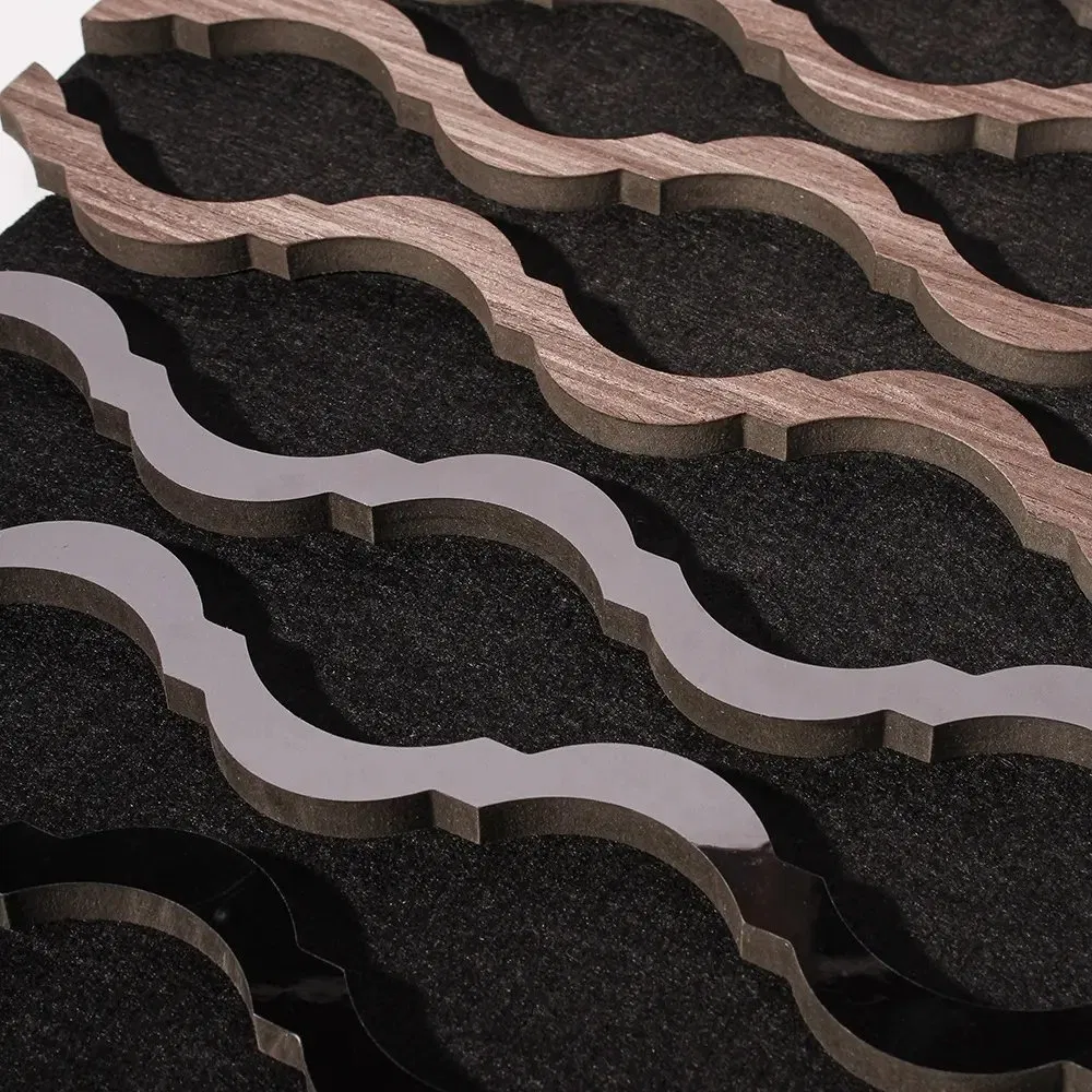 2024 New Trends Modern 60*60 Foam Acoustic Panel Sound-Absorbing Wall Panels for Hotels 3D Model Design with Carton Packaging