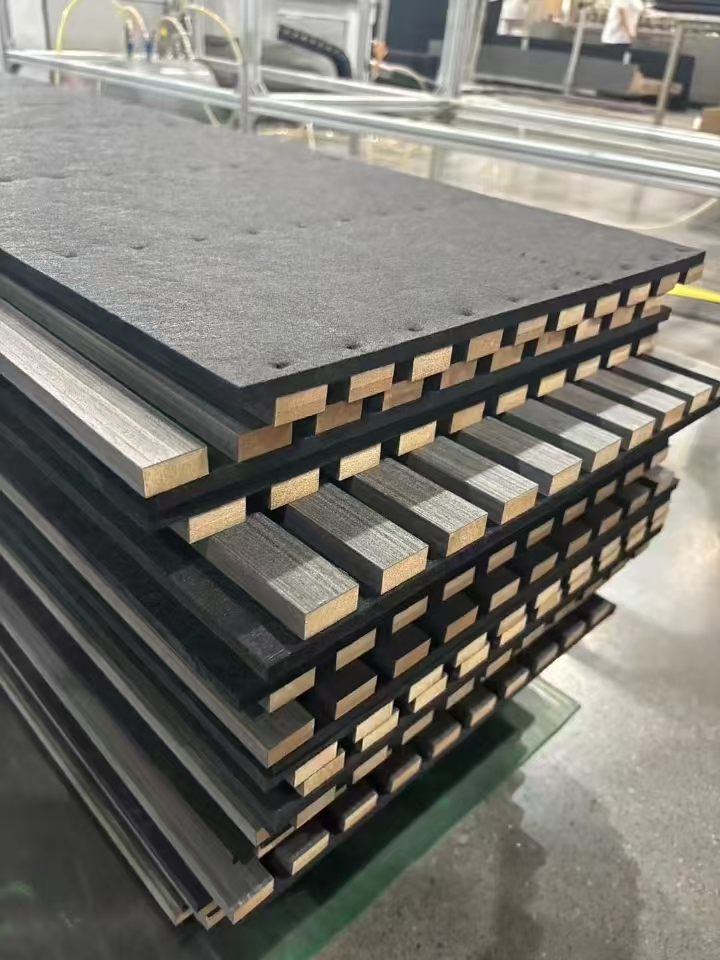 Hot Sale Cheap Low Price High Quality 2400*600*21mm Soundproof Walnut Wood Slat Acoustic Panel for Hotel