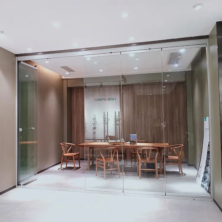 Customized Residential Office Tempered Glass Acoustic Partition Walls Interior