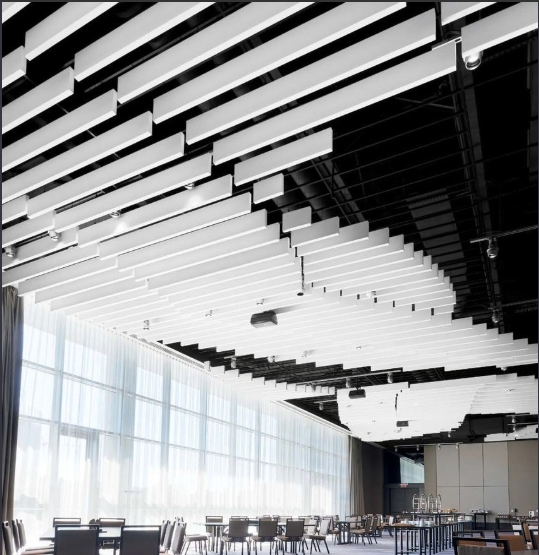 Top - Quality Nrc 0.9 Fiberglass Sound Absorption Baffles with State of The Art Multi Functional Sound Management Systems for Diverse Commercial Space