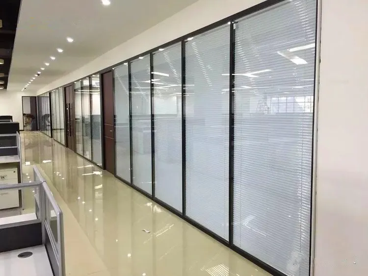 Double Glass Partition