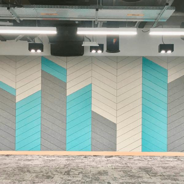 High Tenacity 3D Acoustic Diffuser Wall Panel Polyester Fiber Felt Pet Ceiling Panel