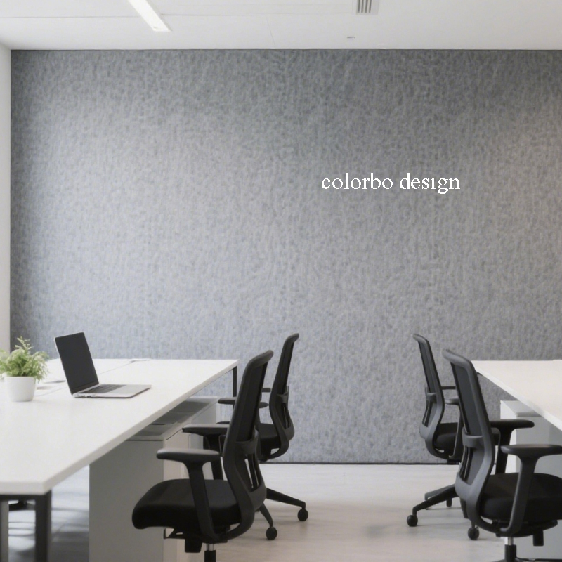 Custom Grey Polyester Fiber Acoustic Panel for Restaurant / Cafe / Office Soundproofing