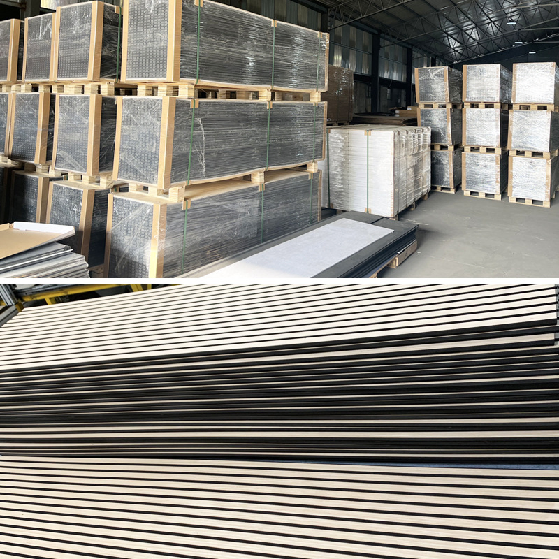 Polyester Fiber Wooden Wall Panel Acoustic Material for Decoration