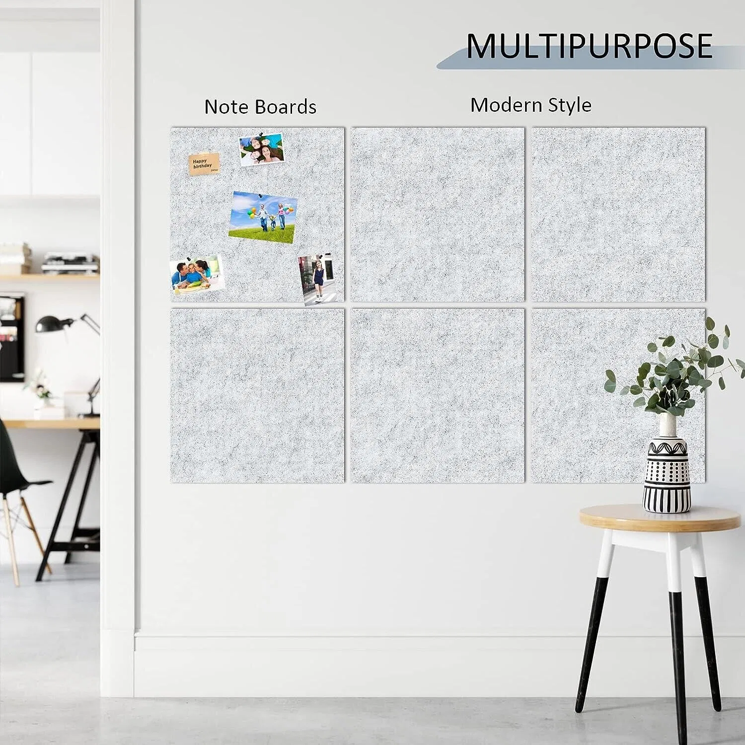 Sound Isolation Design Square Self Adhesive Polyester Fiber Felt Acoustic Panel for Home Studio Wall Ceiling Door