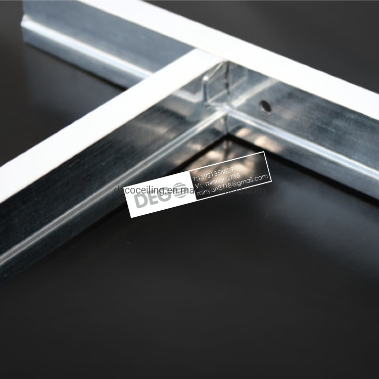 Manufacturer High Quality False Ceiling Material Black Line Ceiling T Grid for Interior Decoration New Building Materials T Bar